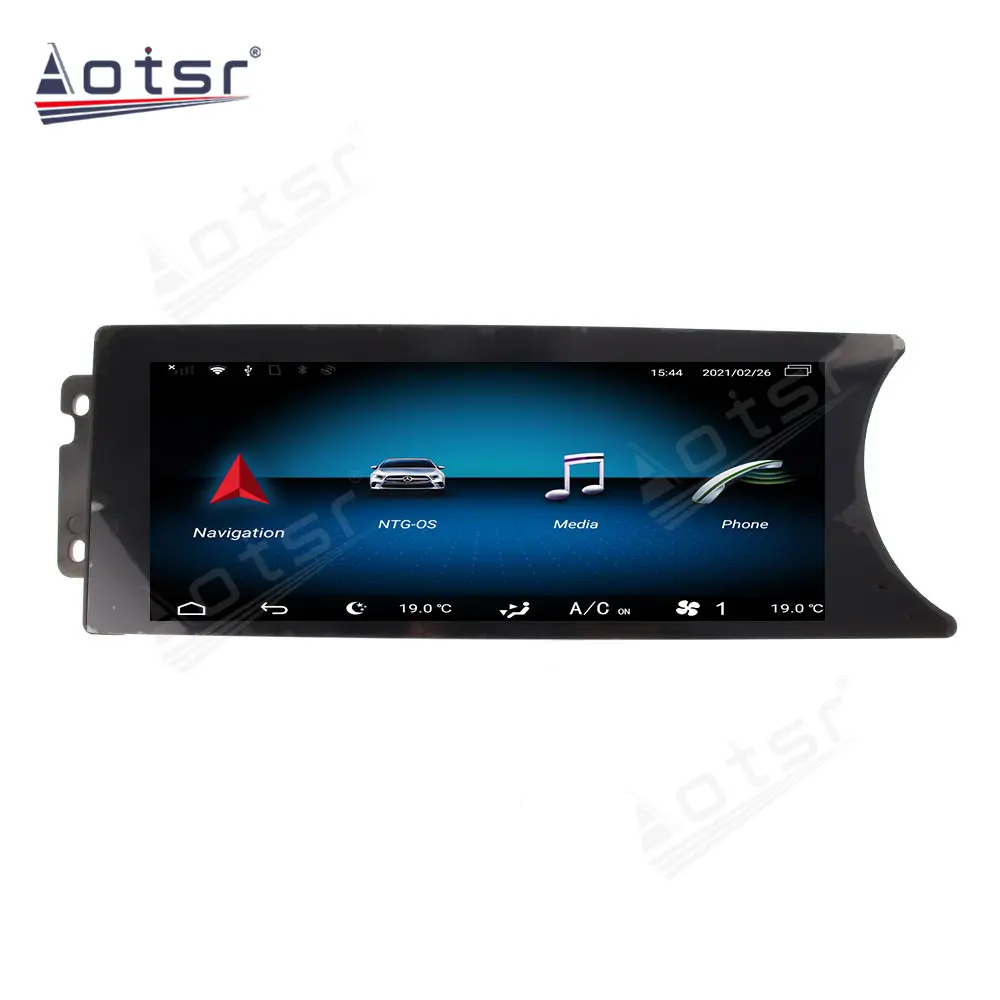 Para Mercedes-Benz C63 C204 C180 C200 C260 2011-2014 OEM Android 10 8GB + 128 coche GPS de navegación reproductor Multimedia unidad principal de la pantalla