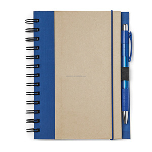 Cuaderno de notas de papel Kraft en blanco a granel barato personalizado con bolígrafo y nota adhesiva - Product Image 2