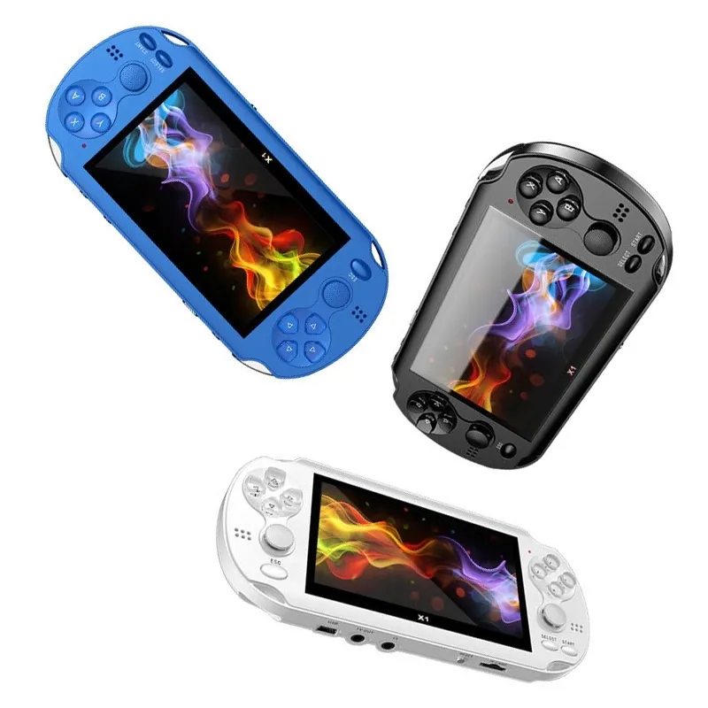 4.3 ''شاشة الرجعية لعبة لاعب X1 فيديو PSP يده لعبة لاعب دعم Mp4 لاعب وحدة تحكم تلفاز ألعاب