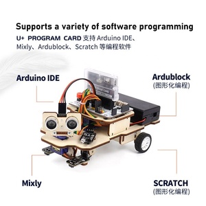 Multifunktion ales Smart Car Learning Kit, kompatibel mit der Entwicklung der Arduino Uno-Roboter programmierung