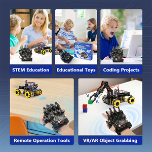 4WD macchina fotografica per il Bluetooth esoscheletro guanti telecomando serbatoio fatto da te ESP32 per Arduino Robot Kit di robotica educativo Kit