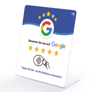ป้ายทะเบียนรถแบบเยอรมันหลายภาษาที่ใช้ในกูเกิลรีวิวสินค้า NFC213พีวีซี RFID Google Stand Review NFC Google Review - Product Image 2