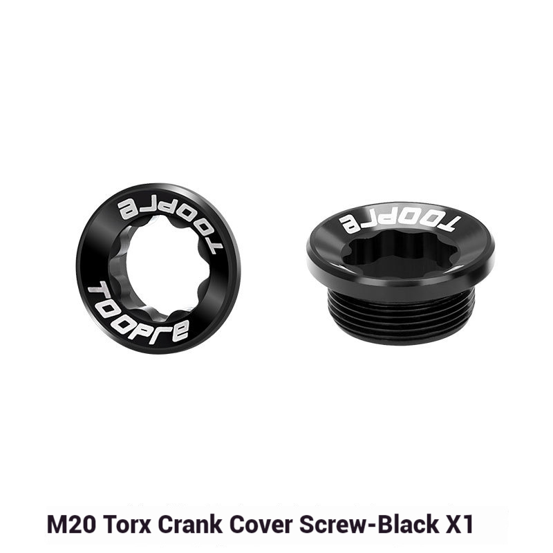 Negro-Cubierta de tornillo de manivela Torx M20