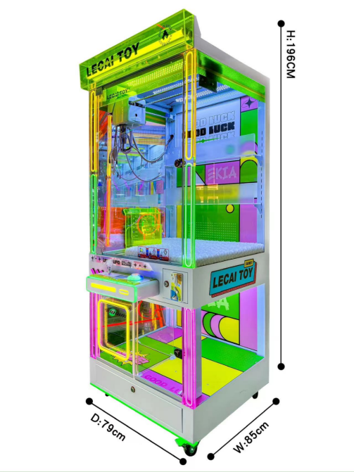 Plaid green doll machine