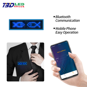 High Quality Electronic LED Name Tag Waiters Rechargeable LED Business Card Screen USB <strong>Programming</strong> Digital Sign Display - Product Image 6