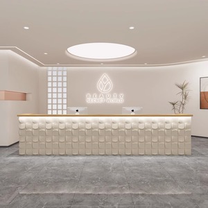 Most Popular <strong>Cash</strong> Register <strong>Counter</strong> Beauty Salon Reception Desk and <strong>Table</strong> Customizable Front <strong>Counter</strong> Desk for Spa - Product Image 3