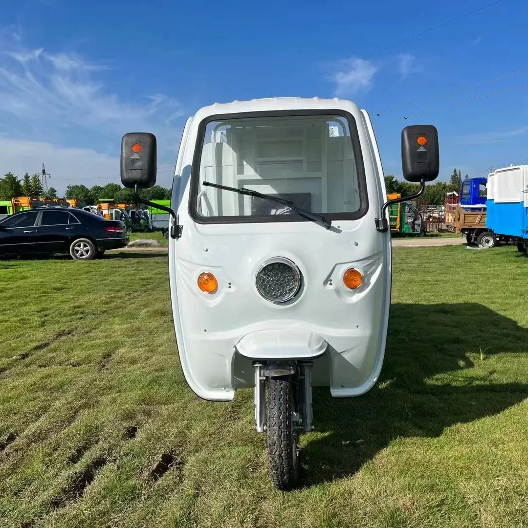 Ventes directes d'entrepôt chargeur d'ordures tricycle électrique camion à ordures utilisation en ville 60V 1100W tricycle électrique pour usage sanitaire