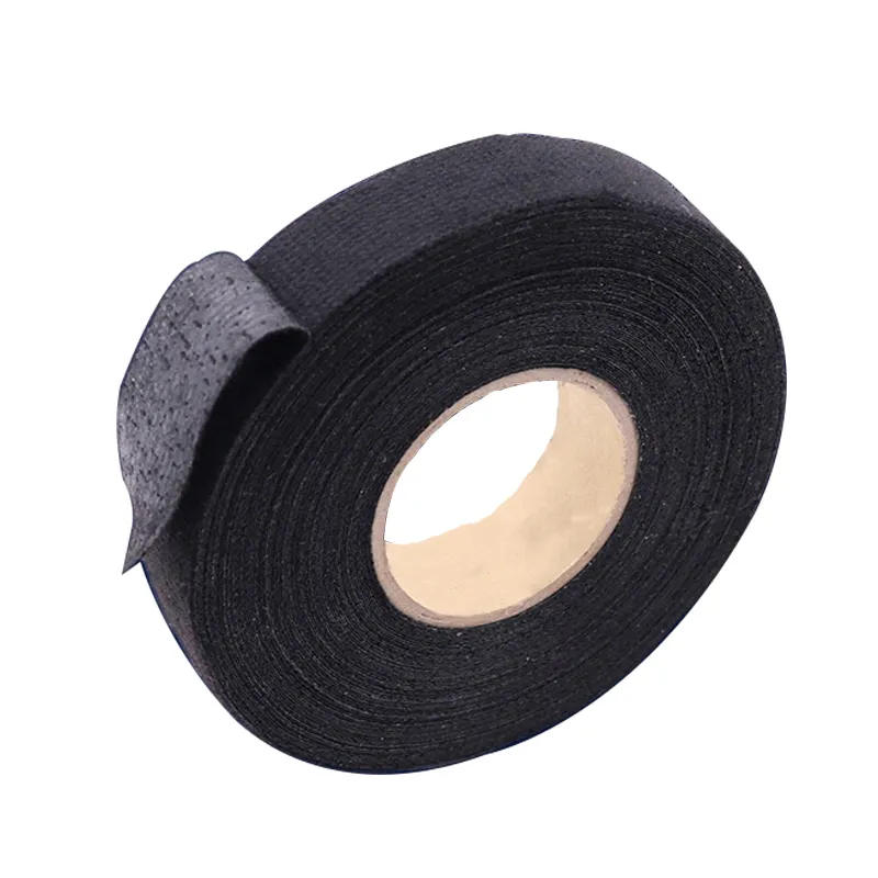 Fiber Polyester Cloth Felt Wire Harness Coat Black Electrical Tape