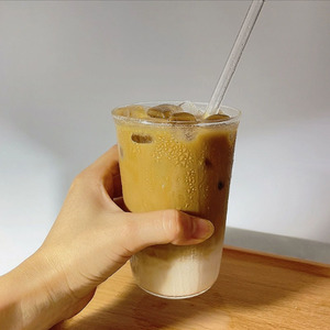咖啡店高硼硅玻璃设计师冰凉饮料透明单层玻璃杯家用冷冲泡杯 - Product Image 2