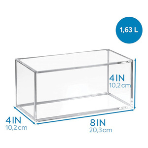 Venta al por mayor rectangular apilable personalizado buen precio contenedor acrílico caja organizador de almacenamiento - Product Image 5