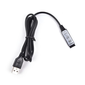 USB LED RGB Controller Mini 3Key telecomando Dimmer per striscia LED RGB 5V - Product Image 4