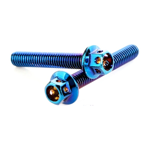 1/4 28 M8 sınıf 5 elektrikli araç motosiklet özel renkli metrik titanyum Pivot ALTIGEN BAŞLI VİDA cıvata - Product Image 1