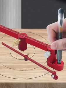 L-HT110-2 Lisca 360-degree Extended <strong>Arc</strong> and Circle Drawing Compass Ruler Made of Aluminum Alloy DIY Tool for Woodworking