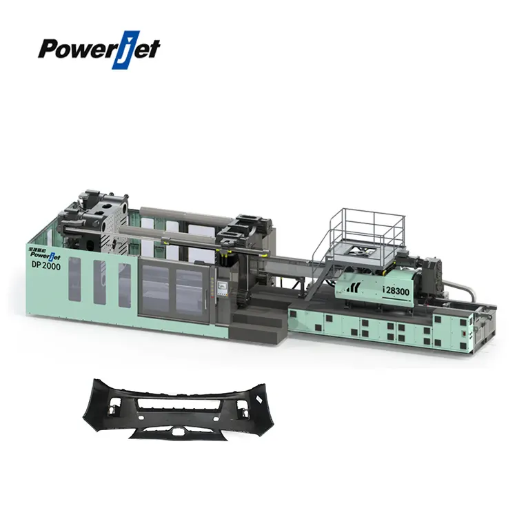 Powerjet DP2000 प्लास्टिक ऑटो भागों कार सिर और पूंछ प्रकाश बनाने इंजेक्शन मोल्डिंग मशीन