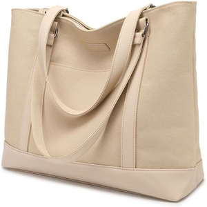 Women's with Pocket Canvas Tote Crossbody <strong>Bag</strong> Canvas Shoulder <strong>Bag</strong> Work Handbag Tote <strong>Wanderer</strong> <strong>Bag</strong> Tote Handbag