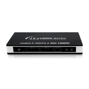 4k x 2K 30Hz 3D Hdmi Switch Splitter 2 Entradas 4 Salidas 2 In 4 Out Ultra Hd 4K Hdmi Matrix 2x4 Con Control Remoto