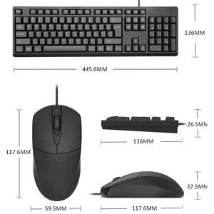 Office Game <strong>Keyboard</strong> and <strong>Mouse</strong> Set <strong>Computer</strong> PC Gaming Wired USB <strong>Mouse</strong> and <strong>Keyboard</strong> Combo