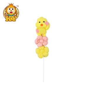 Bán Buôn Phim Hoạt Hình Hoa Và Hình Dạng Động Vật Hương Vị Trái Cây <span class=keywords><strong>Marshmallow</strong></span> <span class=keywords><strong>Lollipop</strong></span> Mềm Kẹo Bông - Product Image 2