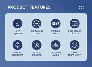 Cámara IP CCTV de 4mp de resolución, Wifi en la nube, con función de audio bidireccional, novedad de 2022 - Product Image 6