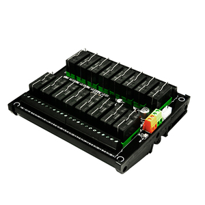 16 Channel <strong>Output</strong> <strong>RS485</strong> Communication Relay Module PC Control Amplifier 16A 12V with Guide Rail Supports <strong>Modbus</strong> Protocol