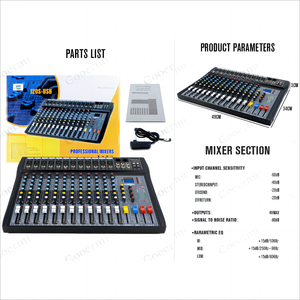 Demao CT12 consola mezcladora profesional de 12 canales mezclador de Audio de estudio para grabación de ordenador controlador de sonido - Product Image 4