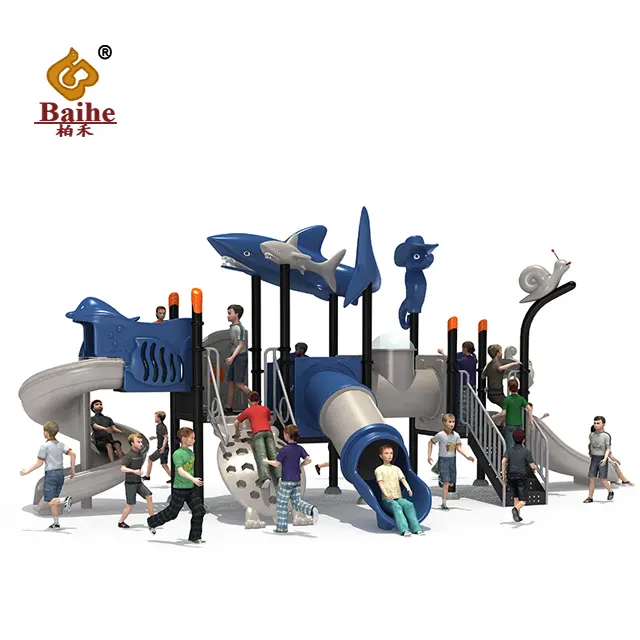 Nouveau design de jeu personnalisé amusant pour enfants toboggan personnalisé en plastique équipement de terrain de jeu extérieur pour enfants/enfants aire de jeu extérieure