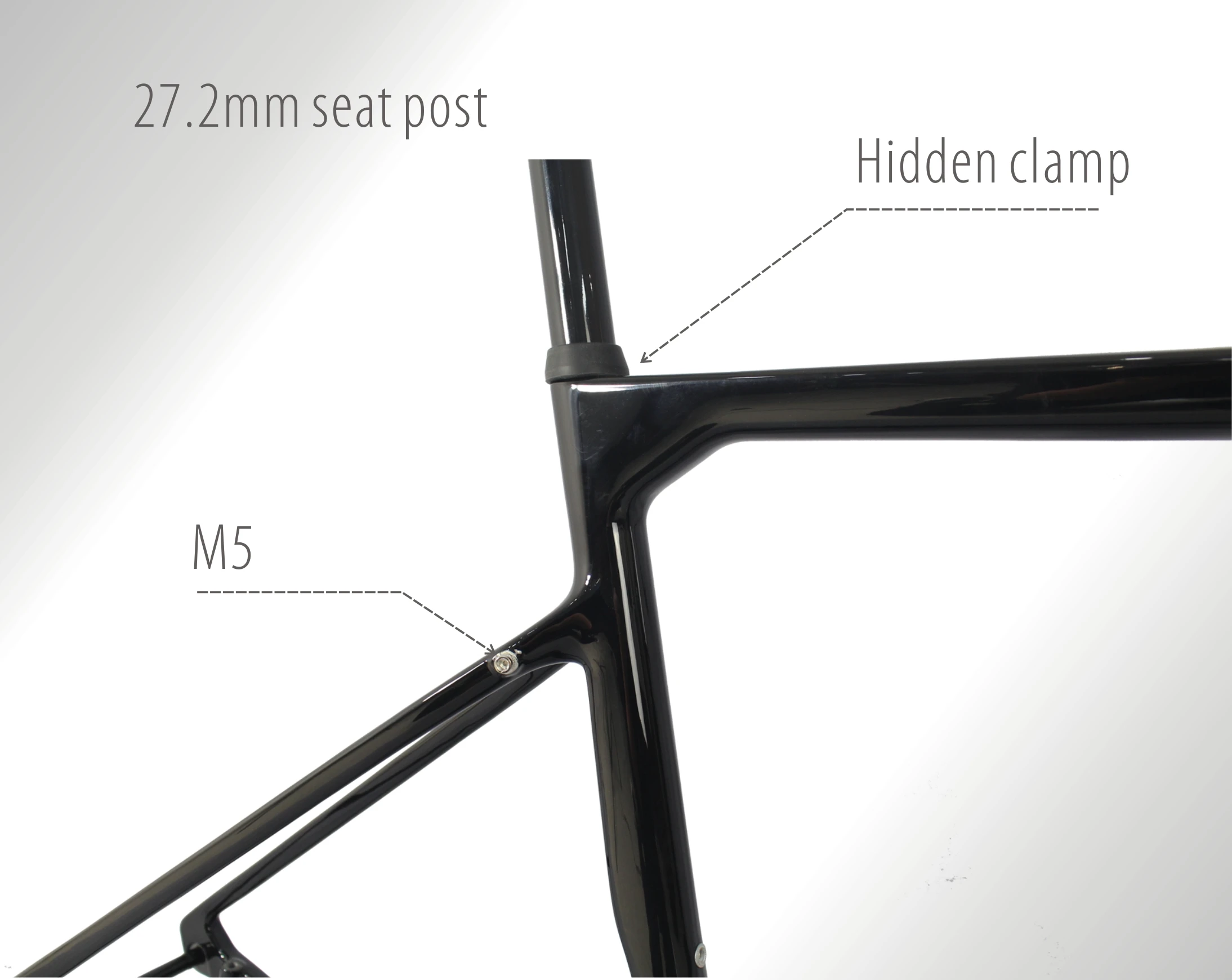 2022 New Full Hidden Cyclocross Frame T1000 Carbon Gravel Bike Frame With Aero Handlebar