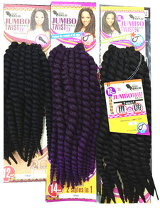 Hot Bán Jumbo Twist Bím Tóc 2X Độ Dày Cá Nhân Jumbo Twist Trong Kích Thước 12 "14" 16 "Ngọn Lửa Chống Cháy Tóc Sản Phẩm - Product Image 2