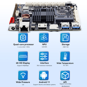 Rockchip <span class=keywords><strong>Android</strong></span> <span class=keywords><strong>11</strong></span> scheda madre chiosco con 2GB DDR4 RAM 32GB ROM 64GB Max nuovo palmare per Console e cavo di alimentazione RK3566 - Product Image 2