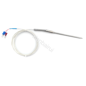 Pt100 3/4/5mm <strong>Temperature</strong> <strong>Sensor</strong> Probe Armored Needle Thermocouples Cable <strong>with</strong> 1m Length for Use <strong>with</strong> <strong>Controllers</strong> - Product Image 3