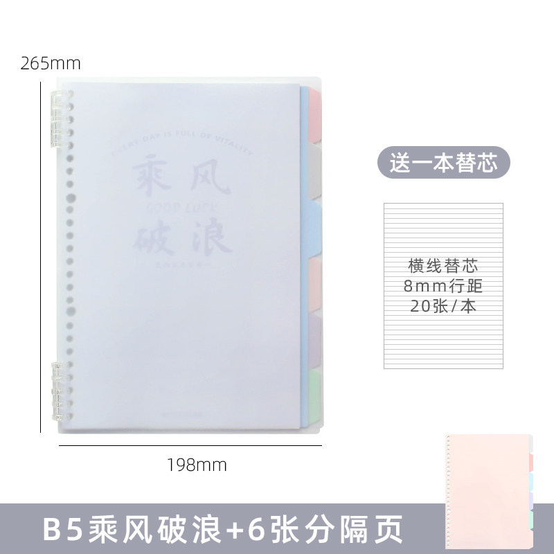 B5 riding the winds and waves cover + 6 divider pages