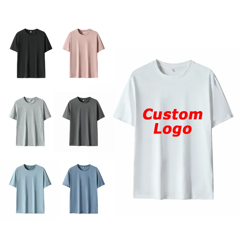 Top Chất Lượng Cao 100% Cotton Người Đàn Ông Của T-Shirt Với In Ấn Tùy Chỉnh Vòng Cổ In Ấn Logo Người Đàn Ông T Áo Sơ Mi