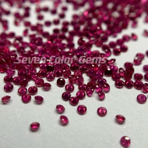 1.1MM Natural Gemstone <strong>Red</strong> Ruby Blood <strong>Red</strong> Color Round Brilliant Cut High Quality Ruby Crystal Stone , Price Per Carat. - Product Image 6