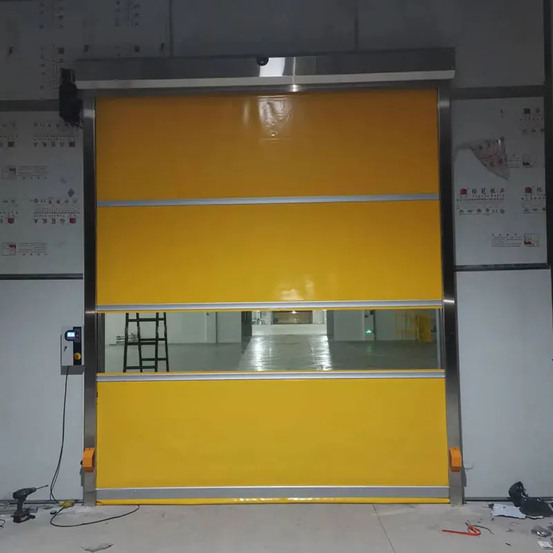 Produttore Food Factory porta avvolgibile rapida automatica in Pvc cancello veloce/porta a rotolamento veloce in plastica PVC a velocità rapida