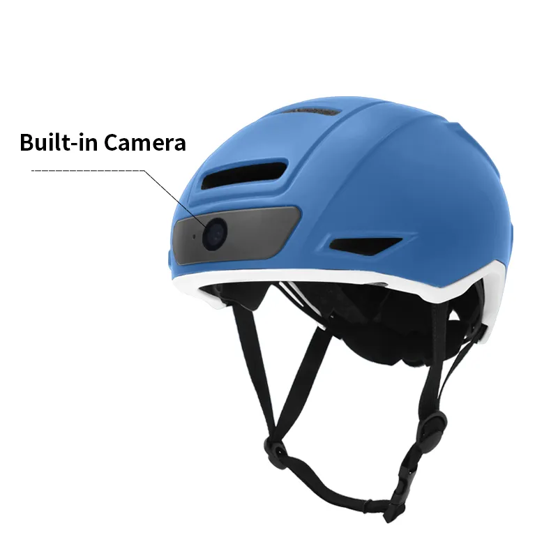 Bluetooth kamera ile bisiklet kaskı dönüş sinyali döngüsü akıllı bisiklet kask kentsel trafik için Casco de bicicleta con Bluetooth