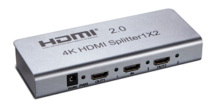 HDMI 2,0 y HDCP 2,2 3D HDMI Splitter 1 en 2 puertos de salida HDMI Splitter 1x2 con extensión IR EDID - Product Image 2