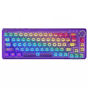 Teclado mecánico retroiluminado RGB de 68 teclas Hotswap con interfaz USB 60% Keycap transparente para aplicaciones informáticas - Product Image 5