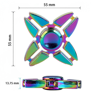 Cầu Vồng Kim Loại Tốc Độ Cao Ngón Tay Spinners Mát Tay Đồ Chơi Cho Người Lớn Và Thanh Thiếu Niên Căng Thẳng Cứu Trợ Và Lo lắng Quà Tặng - Product Image 3