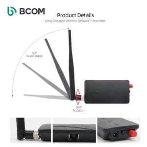Wi-fi 2.4ghz Halow Wifi teknolojisi uzun mesafe kablosuz ağ verici plastik siyah kamera CE FCC ROHS Wifi dönüştürücü - Product Image 4