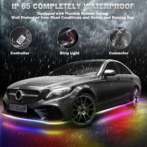 Car Underglow Lights <strong>6</strong> Pcs Bluetooths Car Ambient Light With Dream Color Chasing APP Control Waterproof Underglow <strong>Led</strong> Light <strong>Kit</strong> - Product Image 3