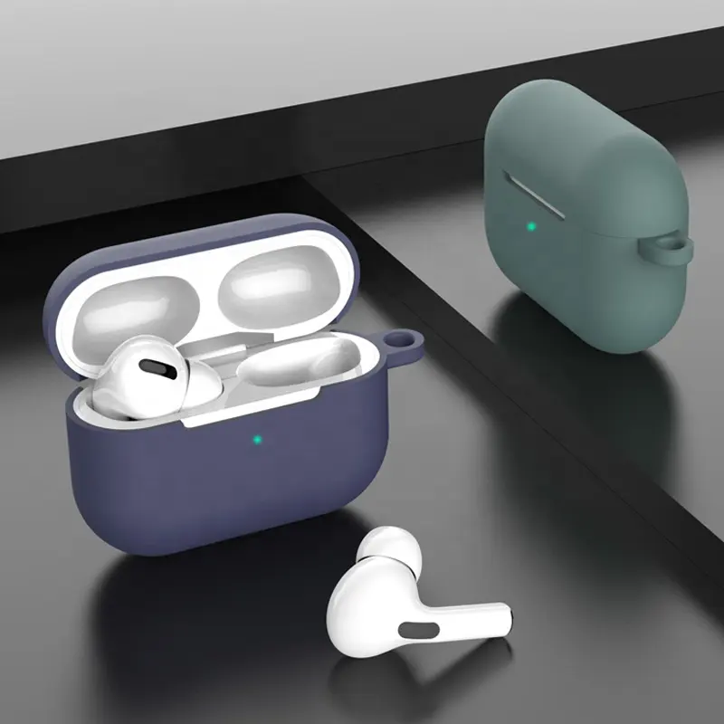 Acessórios de fone de ouvido de alta qualidade, para airpods pro, à prova d' água, capa protetora de silicone, para apple airpods pro case