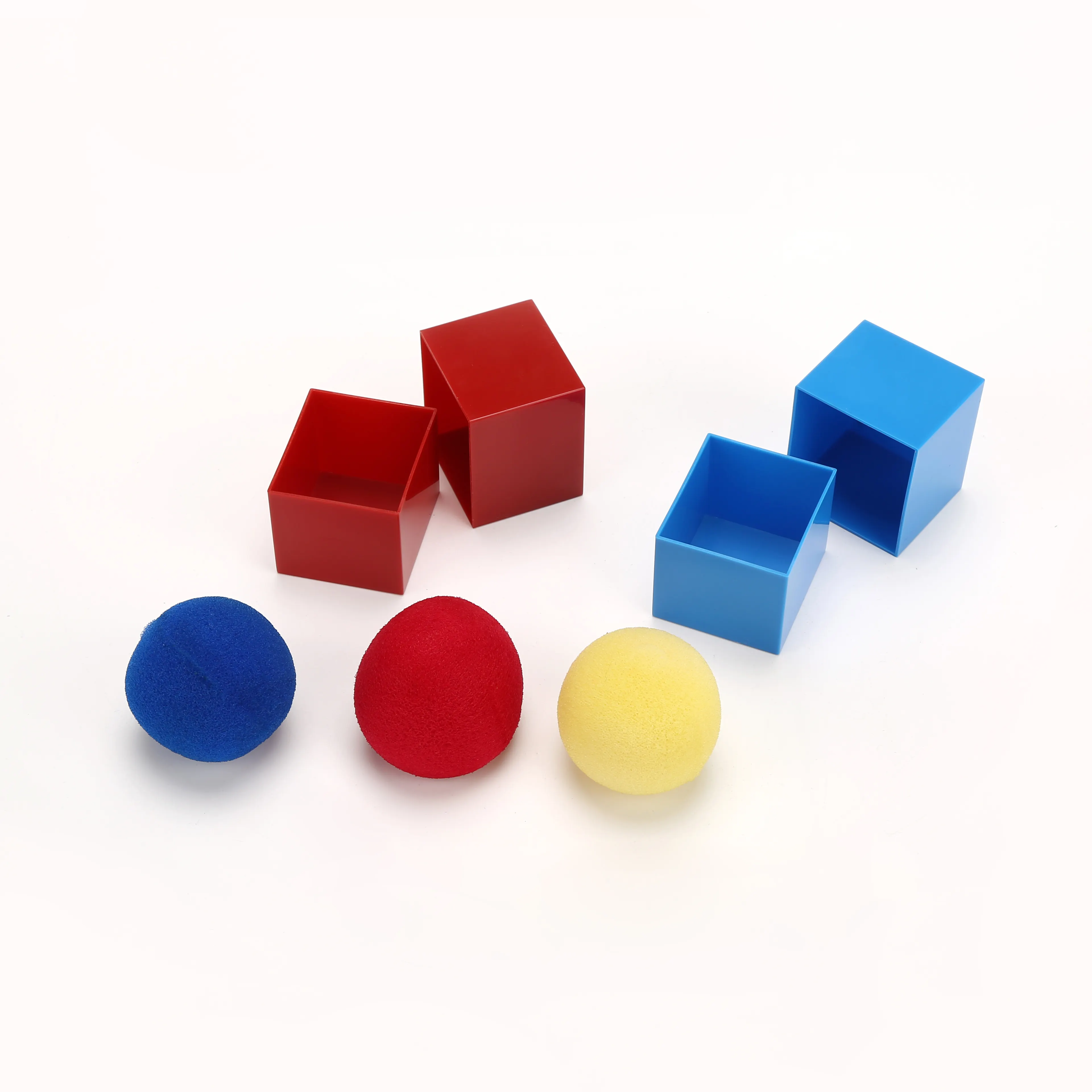 Truques Mágicos IN & OUT BALL BOX Truques Adereços Bolas De Brinquedo para Crianças