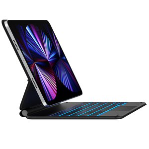 带多点触摸触控板的磁性键盘盒与iPadPro 11蓝牙键盘平板电脑兼容，带键盘和笔 - Product Image 1