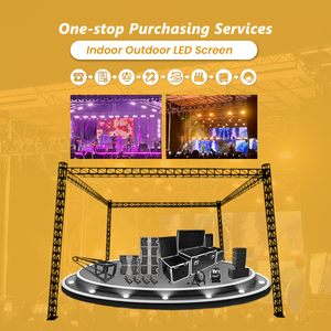 Kapalı açık LED ekran 3m X 4m dikişsiz ekleme dev sahne konserleri arka plan LED Video duvar komple sistem - Product Image 2