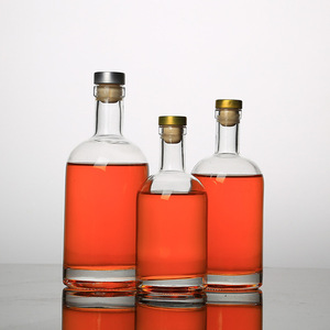 批发 375毫升 750毫升透明酒酒玻璃瓶与 srcrew 盖伏特加 - Product Image 6