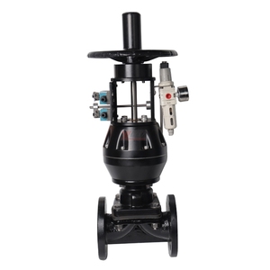 EG641J ANSI150LBステンレス鋼304316 1.6mpaWCBハンドホイールゴム裏地付き空気圧フランジダイヤフラムバルブ