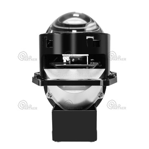 Yeni tasarım 3 inç 4 ışık kaynağı tek doğrudan lazer araba far 56w 75w 5000lm yüksek düşük işın Bi LED projektör Lens - Product Image 1
