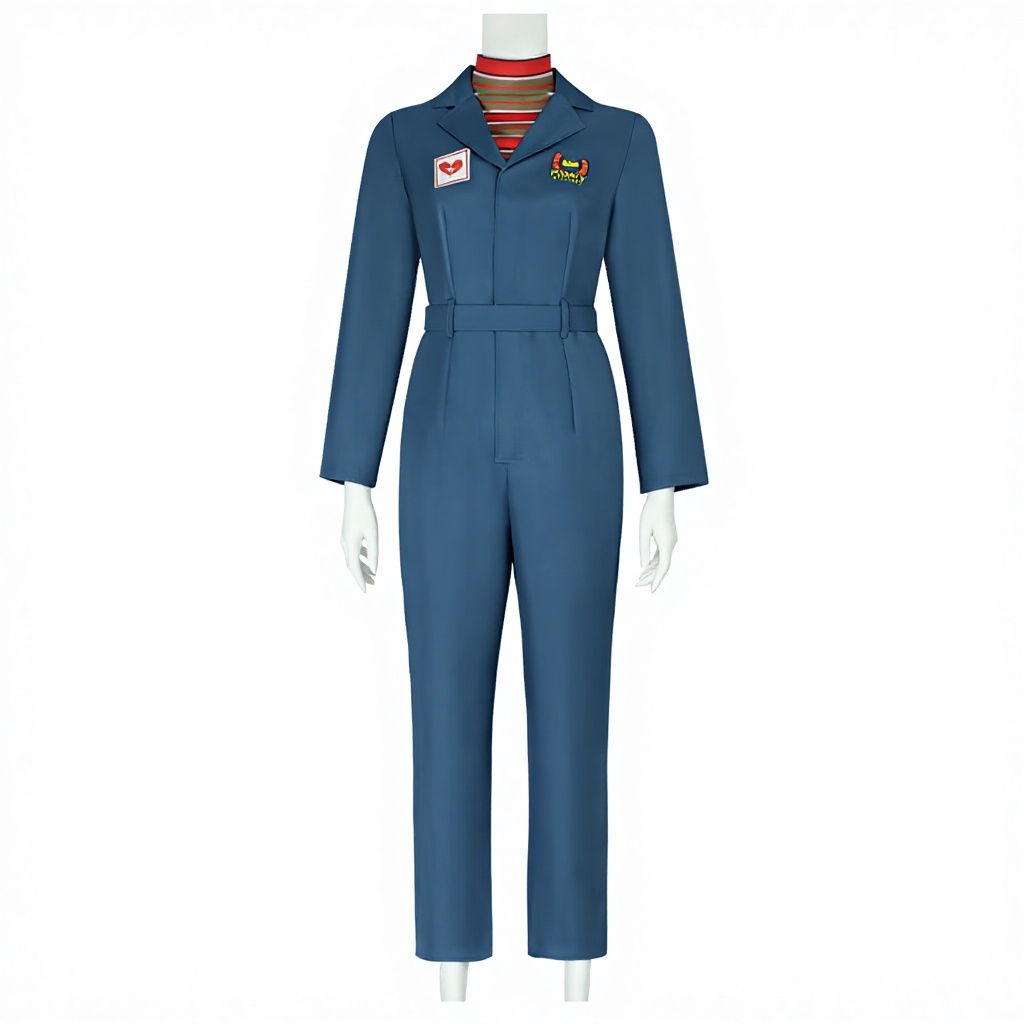 25dz452 anya crew uniform-womens wear blue