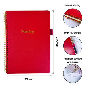 Hardcover Meeting <strong>Notebook</strong> for Work <strong>With</strong> Action Items Project Planner <strong>Notebook</strong> for <strong>Note</strong> Taking Office Business Meeting <strong>Notes</strong> - Product Image 4
