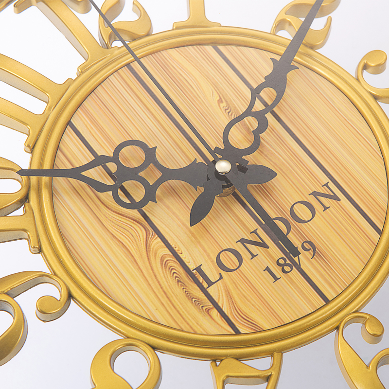 Home Office Gift Large Noiseless Antique Contour Wall Clock cheap Decorative